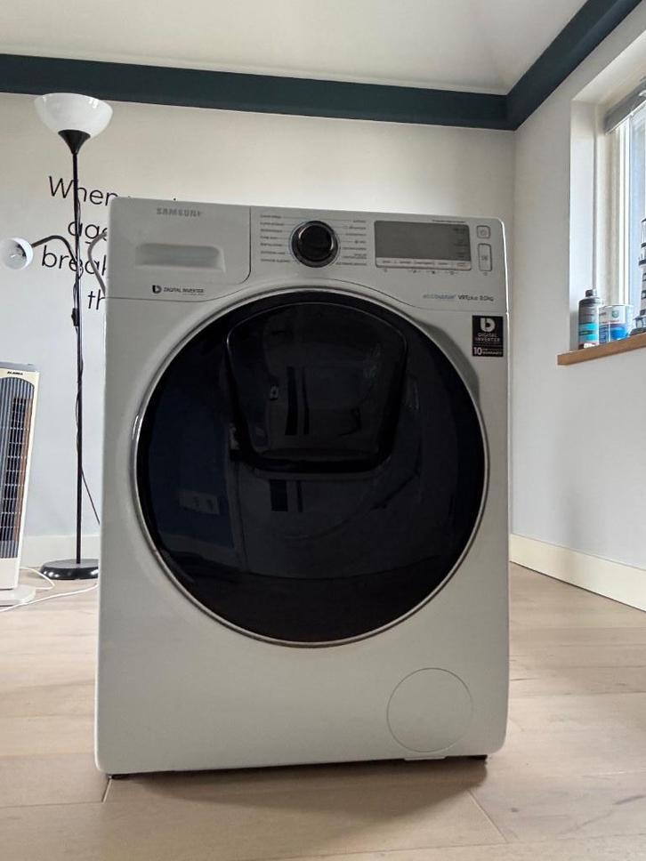Samsung WW80K7605OW AddWash – 8 kg Wasmachine, Witgoed en Apparatuur, Wasmachines, Gebruikt, Voorlader, 6 tot 8 kg, 85 tot 90 cm