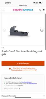 Gezocht: joolz geo 2 studio gris uitbreidingsset., Overige merken, Ophalen of Verzenden, Zo goed als nieuw