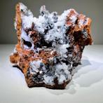 Geweldige grote Limoniet geode met Hemimorfiet en Calciet, Ophalen of Verzenden, Mineraal