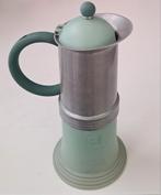 Vintage mintgroene percolator, inhoud  300ml, werkt goed, Ophalen