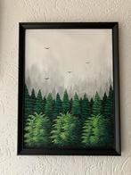 Kunstwerk met frame, Antiek en Kunst, Kunst | Schilderijen | Abstract, Ophalen of Verzenden