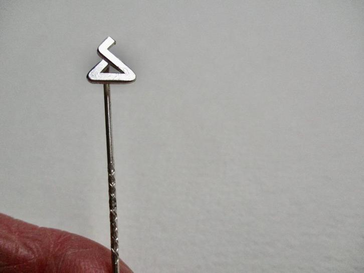 Zilveren oude das speld fantasie gehoekt model 835 zilver, Sieraden, Tassen en Uiterlijk, Antieke sieraden, Overige typen, Zilver