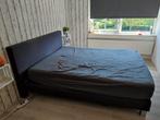 Boxspring 160x200, Huis en Inrichting, Ophalen, Zwart, Tweepersoons, Zo goed als nieuw