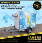 GarantCool koelwagen nieuw 1300kg 250x150x180 voorraad, Nieuw, Ophalen of Verzenden, Reeweg 100, Info@jagersaanhangwagens.nl