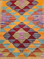 Prachtige handgeweven oosterse kelim 126x85, Info@SlatsAntiek.nl, Crème, 100 tot 150 cm, Perzisch