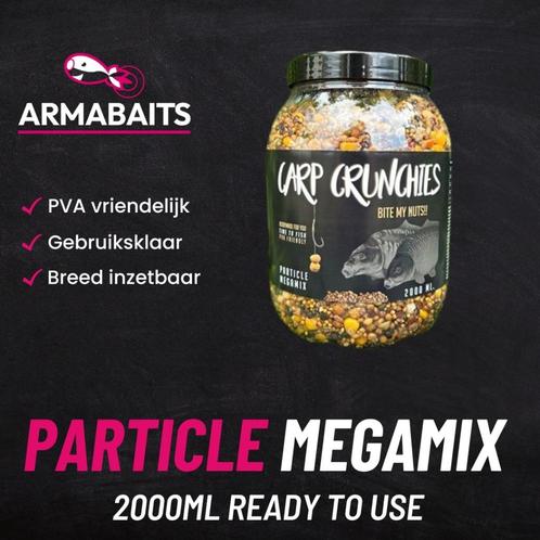 Carp Crunchies Mega Particle Mix 2000ml, Watersport en Boten, Hengelsport | Karpervissen, Nieuw, Overige typen, Ophalen of Verzenden