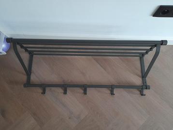 Te koop nieuwe Zwart metalen landelijke kapstok 90 cm  beschikbaar voor biedingen
