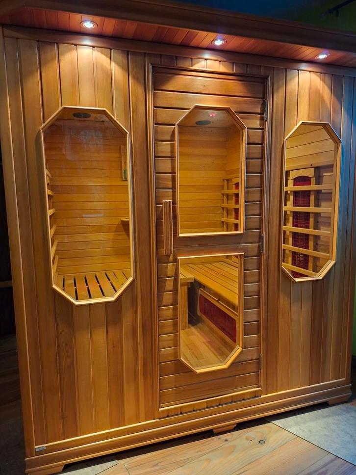 Infrarood Sauna 6 pers - Zo goed als nieuw!, Sport en Fitness, Sauna, Zo goed als nieuw, Complete sauna, Infrarood, Ophalen