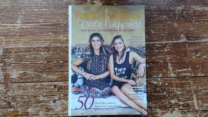 Your 50 Days of Green Happiness - Zo goed als nieuw!, Boeken, Kookboeken, Gelezen, Gezond koken, Vegetarisch, Ophalen of Verzenden