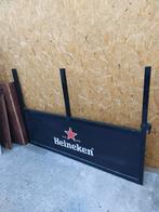 Heineken Terras windscherm Reclamebord met 2 glaswanden, Verzamelen, Biermerken, Ophalen, Gebruikt