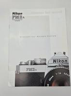 Nikon FM3A handleiding, Ophalen of Verzenden, Gebruikt, Spiegelreflex, Nikon