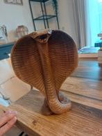 Houten Cobra Beeld, Ophalen of Verzenden