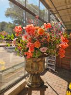 Rijkgevulde gouden vaas met zijdebloemen!, Ophalen, Nieuw