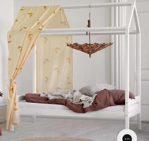 Superleuk huisjesbed wit hout, Kinderen en Baby's, Kinderkamer | Bedden, Zo goed als nieuw, 140 tot 160 cm, 85 tot 100 cm, Lattenbodem