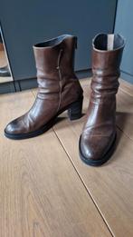 Elegante Vero Cuoio leren dameslaarzen, maat 41, Vero Cuoio, Bruin, Lage of Enkellaarzen, Ophalen of Verzenden