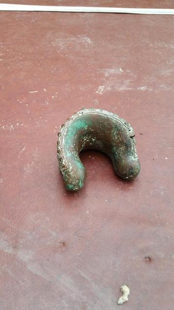 Afrika antieke bronzen armband, Benin, Bamileke, Kameroen

 beschikbaar voor biedingen