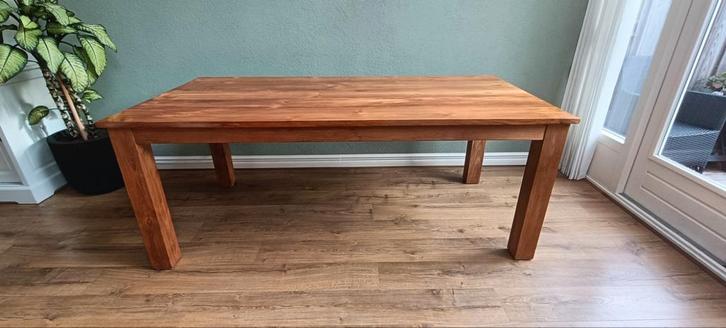 Teakhouten Eetkamertafel, Huis en Inrichting, Tafels | Eettafels, Gebruikt, 100 tot 150 cm, 150 tot 200 cm, Vier personen, Rechthoekig