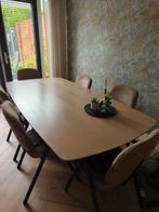 Deens ovaal tafel 220cm / massief eiken, Huis en Inrichting, Tafels | Eettafels, Ophalen, 100 tot 150 cm, 200 cm of meer, Zo goed als nieuw