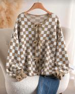 Vest Evi Kaki (46-50), Verzenden, Nieuw, Beige, Trui of Vest