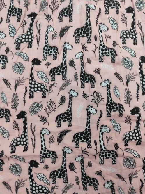 Giraffe hydrofiel, Hobby en Vrije tijd, Stoffen en Lappen, Nieuw, Katoen, 120 cm of meer, 30 tot 200 cm, Ophalen of Verzenden