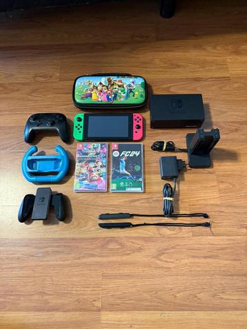 Nintendo Switch + Mario Kart 8 Deluxe / Pro Conttoller beschikbaar voor biedingen