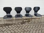 Vier Phoenix vlinderstoelen stoelen Danish Design, Ophalen, Gebruikt, Phoenix, Zwart