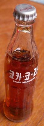 Glazen Coca Cola mini flesje Coca-Cola trademark regd Japans, Nieuw, Ophalen of Verzenden, Gebruiksvoorwerp
