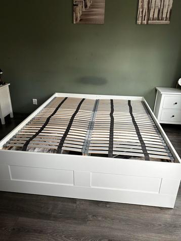 Brimnes bed met opbergruimte inclusief lattenbodem (IKEA)