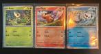 Snivy, Tepig, Oshawott - Black bolt - White flare - Pokemon, Ophalen of Verzenden, Zo goed als nieuw, Meerdere kaarten, Foil