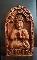 Antiek Boeddha houten handgemaakt houtsnijwerk, Antiek en Kunst, Kunst | Beelden en Houtsnijwerken, Ophalen
