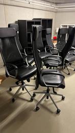 10x Ikea Markus Bureaustoel Zwart Leder, Ophalen, Gebruikt, Zwart, Balstoel