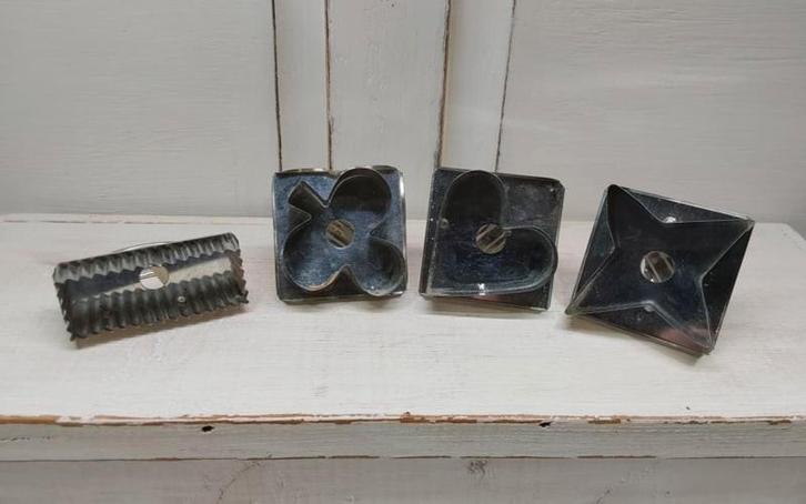 4 Amerikaanse cookie uitsteekvormpjes, Huis en Inrichting, Keuken | Keukenbenodigdheden, Zo goed als nieuw, Ophalen of Verzenden