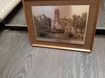 Gravure - Rotterdam De Korenbeurs, vanaf de draaibrug gezien, Antiek en Kunst, Kunst | Etsen en Gravures, Ophalen of Verzenden