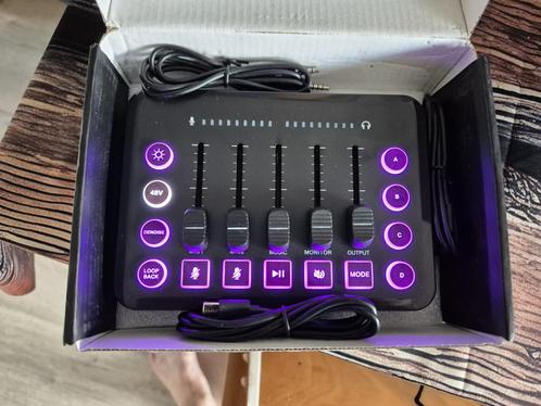 streaming live mixer, Muziek en Instrumenten, Mengpanelen, Zo goed als nieuw, 5 tot 10 kanalen, Microfooningang, Ophalen of Verzenden