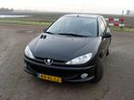 Peugeot 206 1.4 5D 2007 Zwart, Auto's, Peugeot, Voorwielaandrijving, Zwart, 4 cilinders, Metallic lak