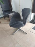 RETRO STIJL FAUTEUIL JACOBSEN STIJL SWAN OP STERVOET CHINA, Ophalen, Gebruikt