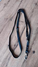Zwart lederen politielijn, Dieren en Toebehoren, Hondenriemen, Ophalen of Verzenden, Zo goed als nieuw