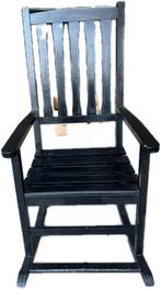 Ouderwetse Schommelstoel met Kussen, Huis en Inrichting, Stoelen, Ophalen, Zwart, Zo goed als nieuw, Eén