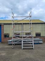 Aluminium rolsteiger 9,5meter werkhoogte, Ophalen, Gebruikt, Rolsteiger of Kamersteiger, 5 meter of hoger