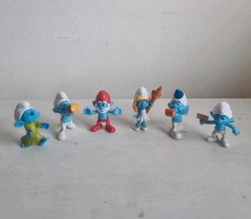 6 Smurfen poppetjes van Mc Donald's 2013 beschikbaar voor biedingen