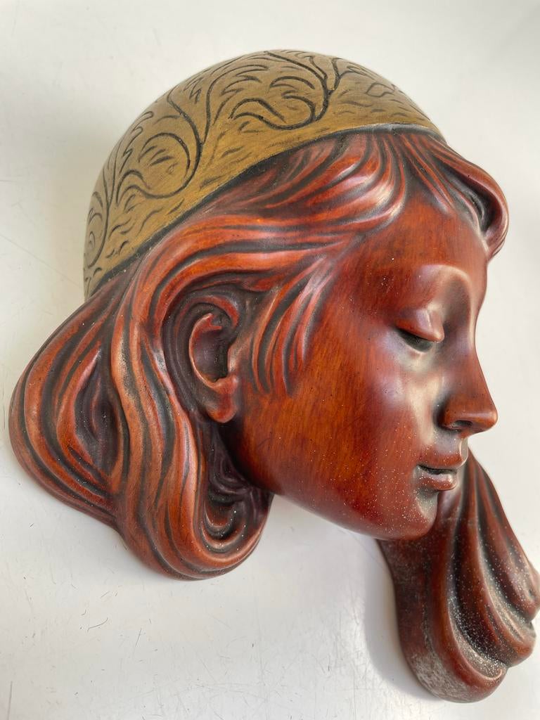 Vintage Wandmasker Achatit, Hans Schirmet, Ophalen of Verzenden