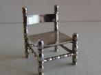 Miniatuur zilver Ei55 stoel zilveren miniaturen, Antiek en Kunst, Antiek | Goud en Zilver, Zilver, Verzenden