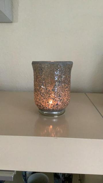 Feestelijk windlicht/kaarsenhouder beschikbaar voor biedingen