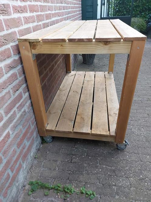 BBQ tafel, Tuin en Terras, Buitenkeukens, Zo goed als nieuw, Ophalen