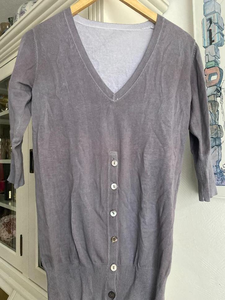 Malìparmi trui paars grijs  M, Kleding | Dames, Truien en Vesten, Nieuw, Maat 38/40 (M), Paars, Ophalen of Verzenden