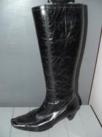 Hogl hoge zwarte laarzen maat 4½ = maat 37½ Hakhoogte: 5 cm, Kleding | Dames, Schoenen, Hoge laarzen, Zwart, Ophalen of Verzenden