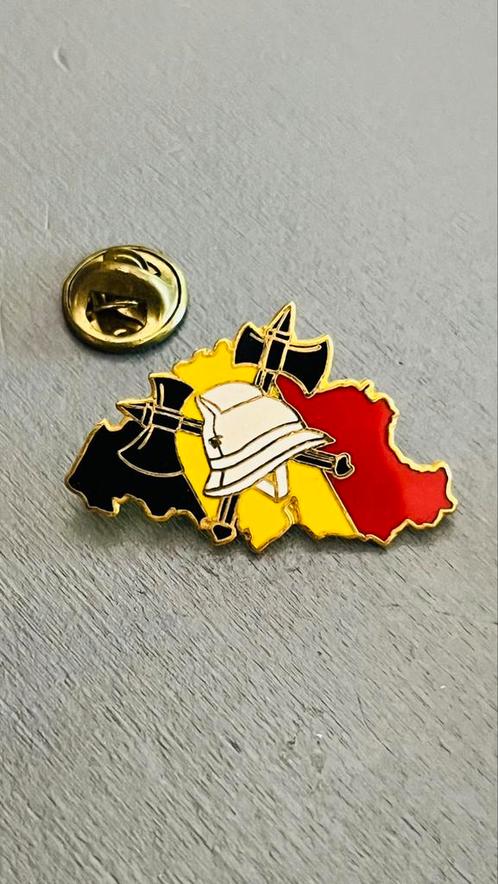 Brandweer pin België, Verzamelen, Speldjes, Pins en Buttons, Zo goed als nieuw, Ophalen of Verzenden