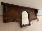 Mooie antieke eiken kapstok met spiegel, Antiek en Kunst, Antiek | Meubels | Kasten, Ophalen