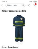 Nieuw Brandweer pakje maat 86 92, Kinderen en Baby's, Carnavalskleding en Verkleedspullen, Ophalen of Verzenden, Nieuw, 104 of kleiner