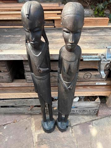 Ebbenhouten Beelden - Afrikaanse Kunst beschikbaar voor biedingen